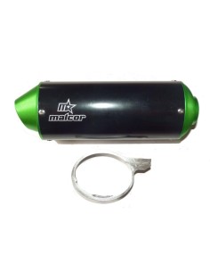 Silencioso pit bike cnc cola verde