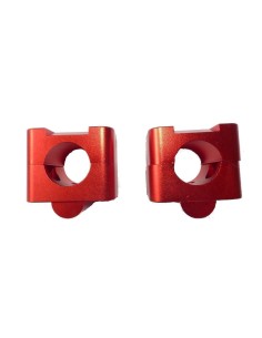 Adaptador manillar 28 cnc rojo