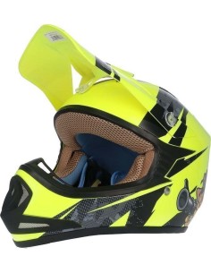 Casco shiro MTR MX-306 amarillo fluor